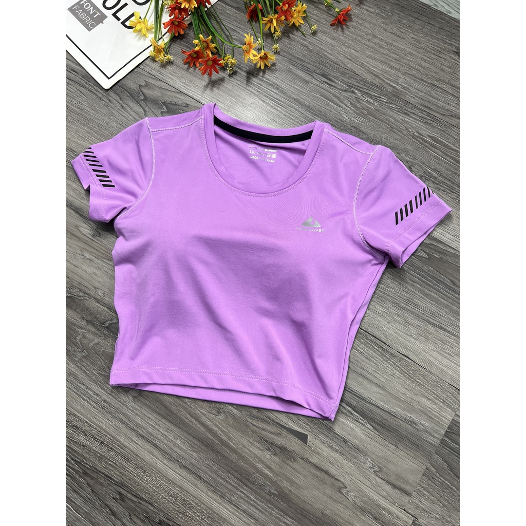 {free ship } áo crop top nữ ,kèm mút lót áo ,chất thun poly co dãn