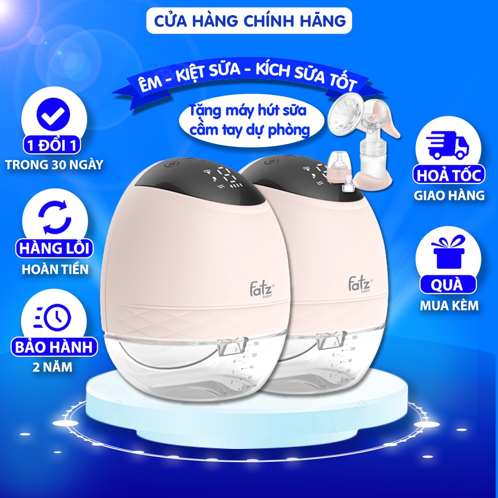 CHÍNH HÃNG Máy hút sữa không dây Fatz Baby Freemax 4 Plus FB1277RH