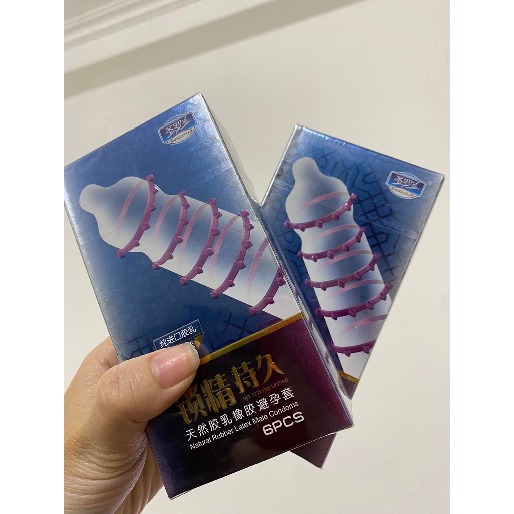 Bao Cao Su Spike gai vòng bi kéo dài thời gian - Hộp 6 bao