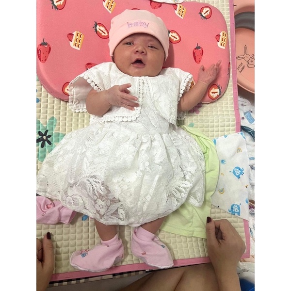 Body Váy Công Chúa Cổ Vuông 𝐍𝐇𝐈́𝐌 𝐗𝐔̀ 𝐊𝐈𝐃𝐒 Cho Bé Gái Sơ Sinh, Đầy Tháng, Thôi Nôi, Sinh Nhật B036