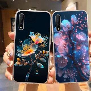 Ốp lưng vsmart Live in nhám hình hoa cỏ