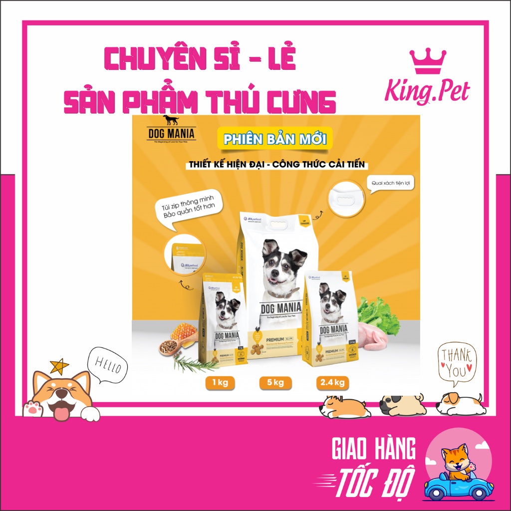 THỨC ĂN HẠT CHO CHÓ MỌI LỨA TUỔI DOG MANIA PREMIUM