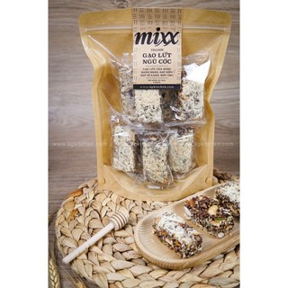 Thanh gạo lứt mix hạt Mixx - 8 thanh