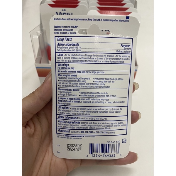 VISINE Red Eye Hydrating Comfort 15ml