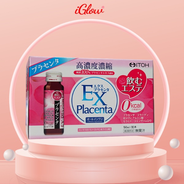 Nước bổ sung Collagen Ex Placenta EITOH Nhật Bản hộp 10 chai