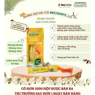 Siro ho thảo dược recodryl