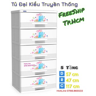 - tủ nhựa duy tân 5 tầng đại kiểu -tủ nhựa 5 ngăn truyền thống