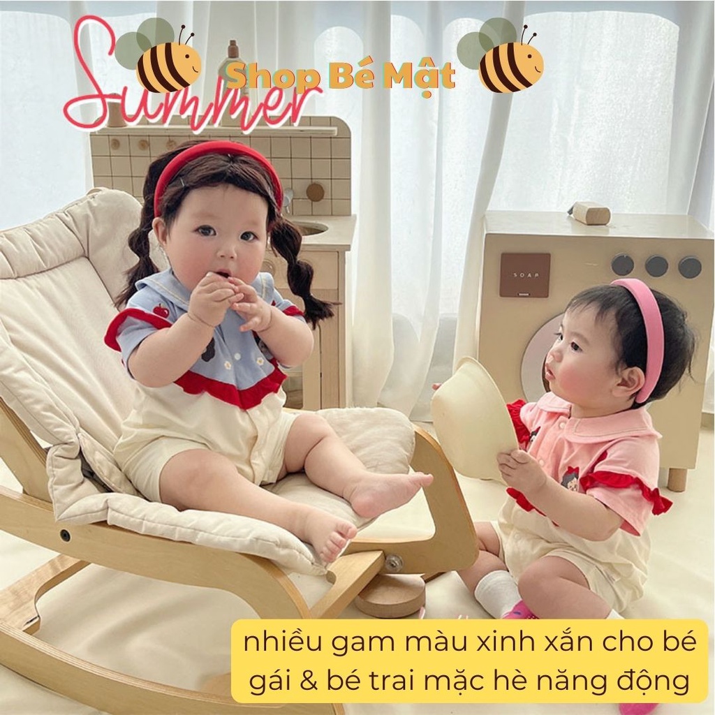 Áo liền quần ngắn tay mô phỏng công chúa Bạch Tuyết dễ thương cho bé gái sơ sinh đến 1 tuổi MM1623
