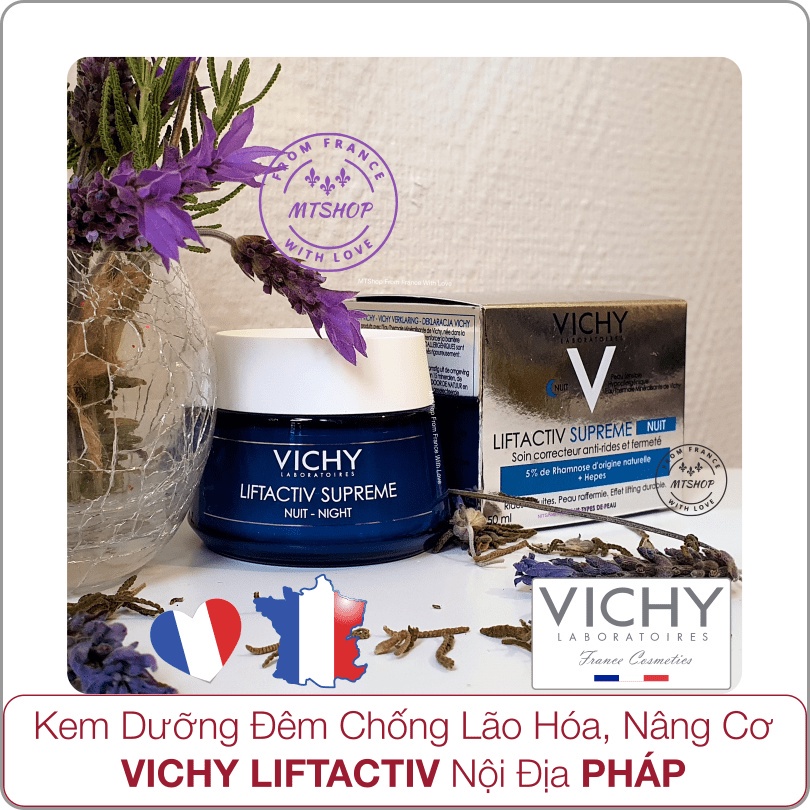 Kem Đêm Chống Lão Hóa Nội Địa PHÁP VICHY LIFTACTIV: Dưỡng ẩm, Làm Đầy Vết Nhăn, Nâng Cơ & Săn Chắc Da