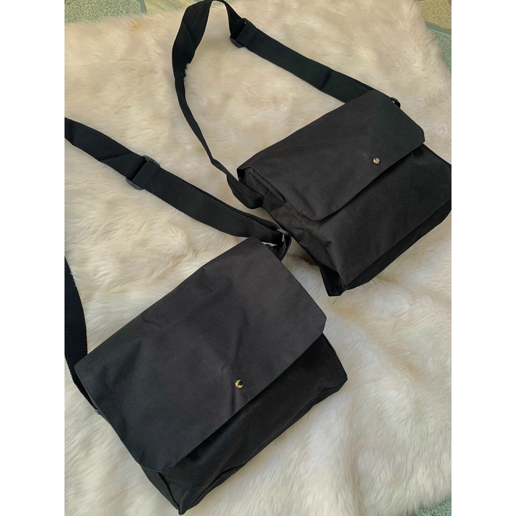 Túi đeo chéo vải canvas unisex nam nữ đi học,đi chơi đựng sách vở phong cách Hàn Quốc giá rẻ