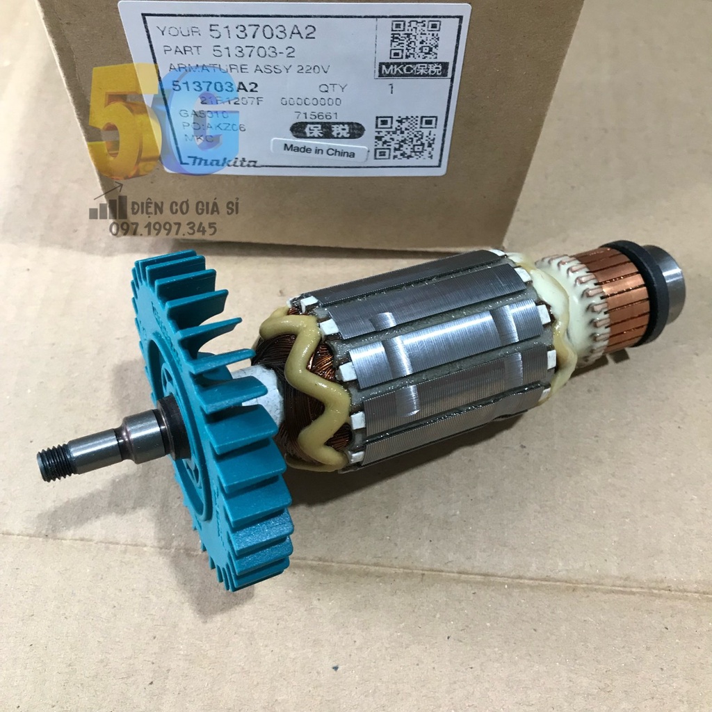 Rotor Máy Mài Makita 6010 - 6020 - 5010 - 5020 - GA5020 - GA6020 Chính Hãng Makita