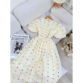váy đầm hoa dài siêu hot kh
