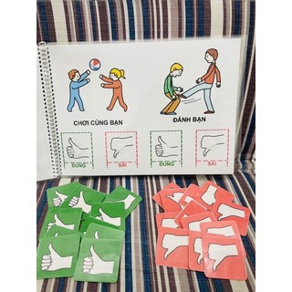 Học liệu Hành vi ĐÚNG-SAI  bóc dán