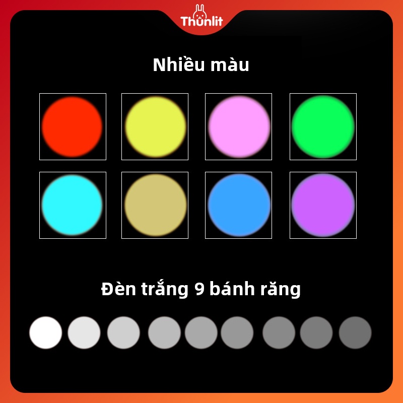 Đèn ngủ hình cú mèo Thunlit  mềm mại nhiều màu sắc sử dụng pin