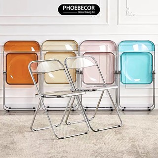 (XẢ KHO) Ghế gấp trong suốt phong cách Hàn Quốc decor trang trí chụp ảnh - PB18