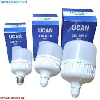 Bóng đèn led trụ 10w-15w-20w-30w-40w ánh sáng trắng