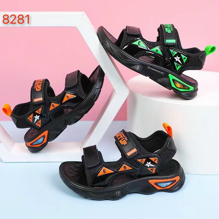 Sandal bé trai size 32-37 thoáng khí chống hôi chân mã 8381 hàng quảng châu cao cấp