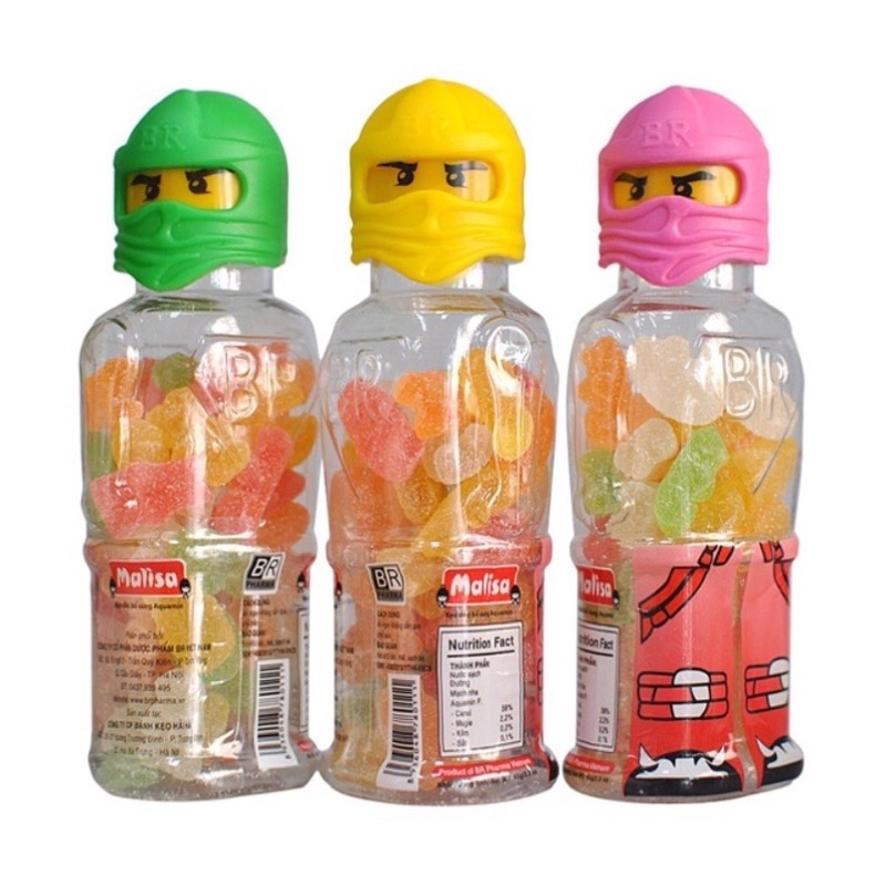 Kẹo dẻo siêu nhân vị trái cây Malisa lọ to