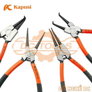 Bộ 4 kìm phanh, kìm phe ra vào cong thẳng 9"/225mm Kapusi thép hợp kim CR-V cao cấp lò xo trợ lực độ chính xác cao.