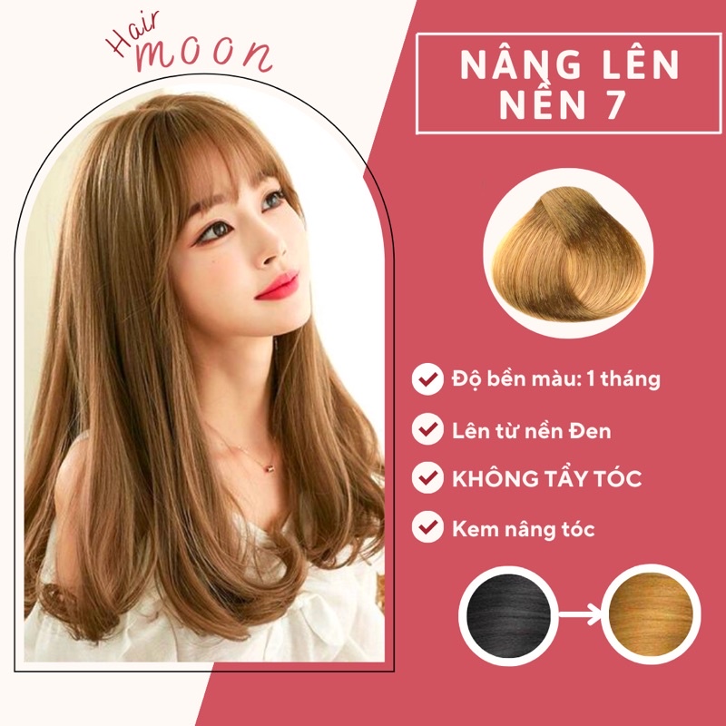 Thuốc nhuộm tóc NÂNG TONE | Tóc Đen Tự Nhiên | TẨY MẠNH | Tặng Oxy, vitaminE, bao tay, mũ trùm
