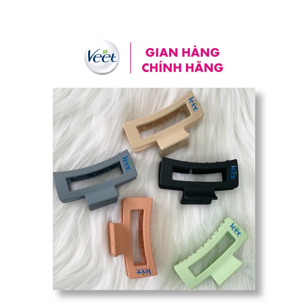 [Quà tặng không bán- Màu ngẫu nhiên] Kẹp tóc chữ nhật in logo Veet độc quyền