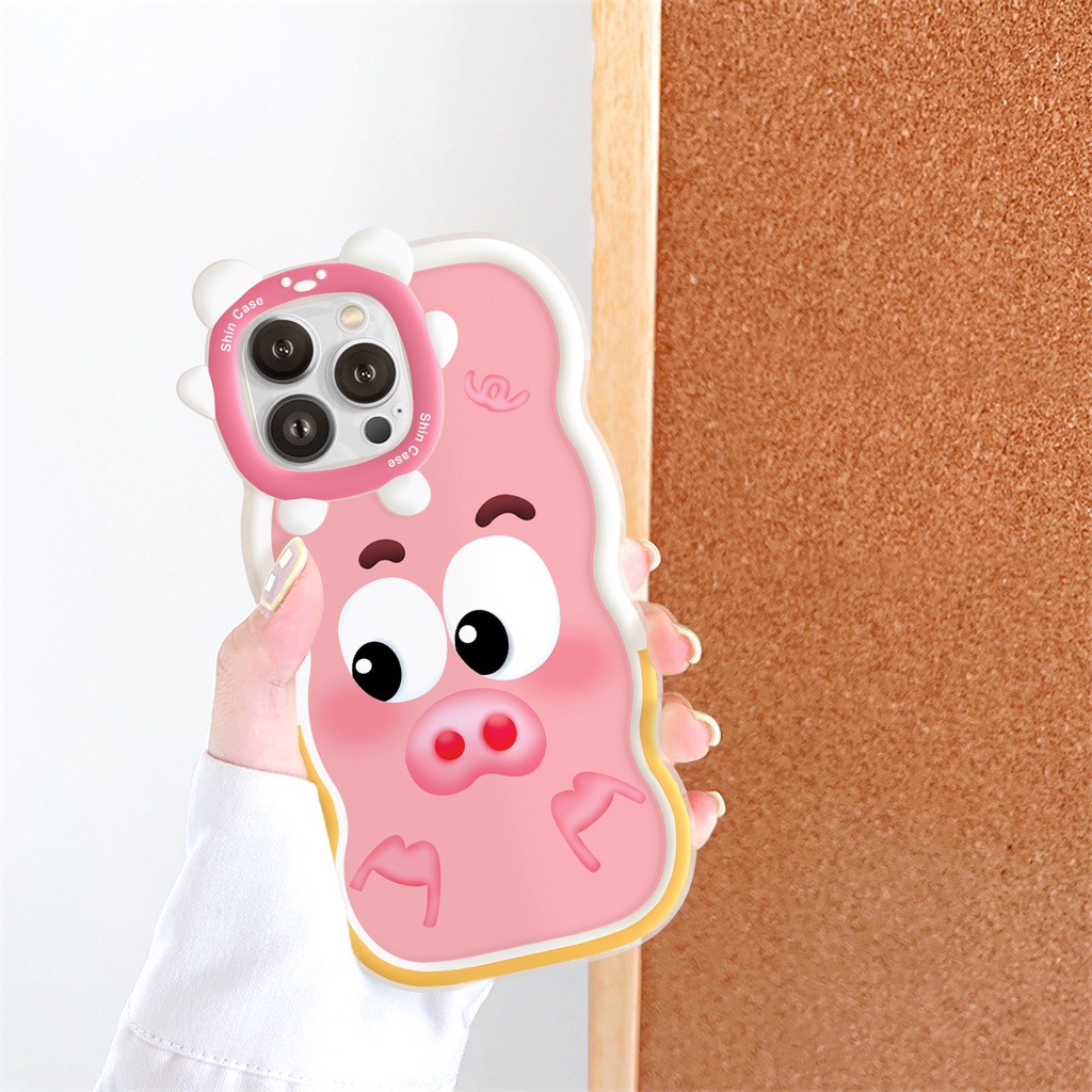 Ốp lưng iphone viền gấu sóng Vịt heo 6/6plus/6s/6splus/7/7plus/8/8plus/x/xs/11/12/13/14/pro/max/promax/plus/shin/case