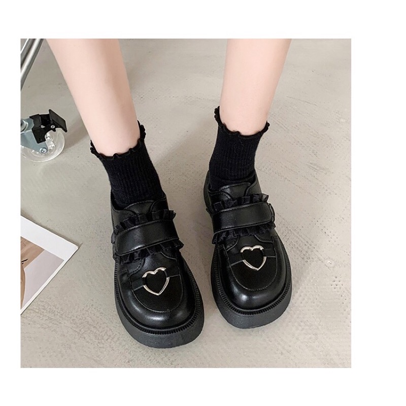 Giày Da nữ Retro Xuân Thu 2023 Mary Jane Nhật Bản ✨✨✨