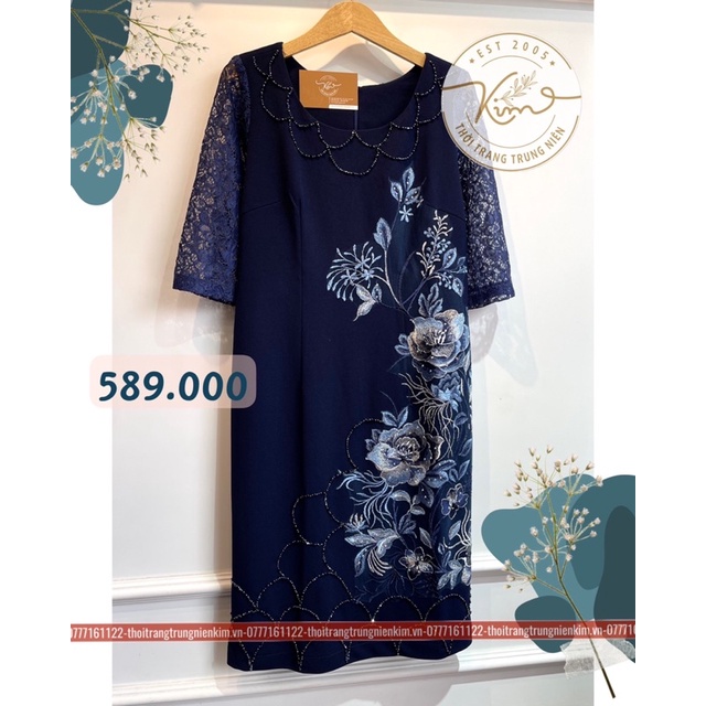 Đầm thêu sang trọng tôn dáng