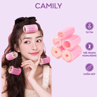 Lô cuốn tóc Camily tự dính lô uốn tóc mái tạo phồng tóc xoăn sóng tự nhiên KT03