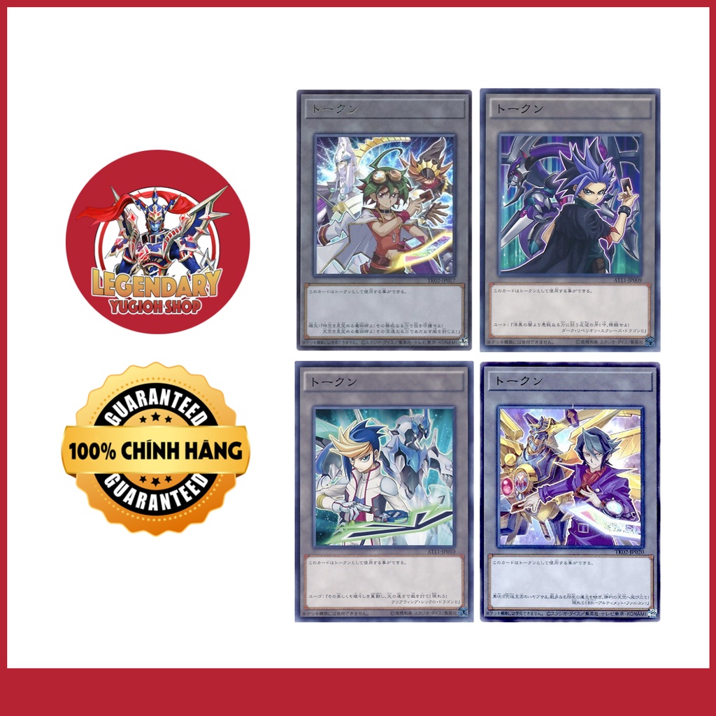 Bộ Sưu Tập - Token - Nhân Vật Anime Yugioh ARC-V:Yuya, Yugo, Yuto, Yuri,...