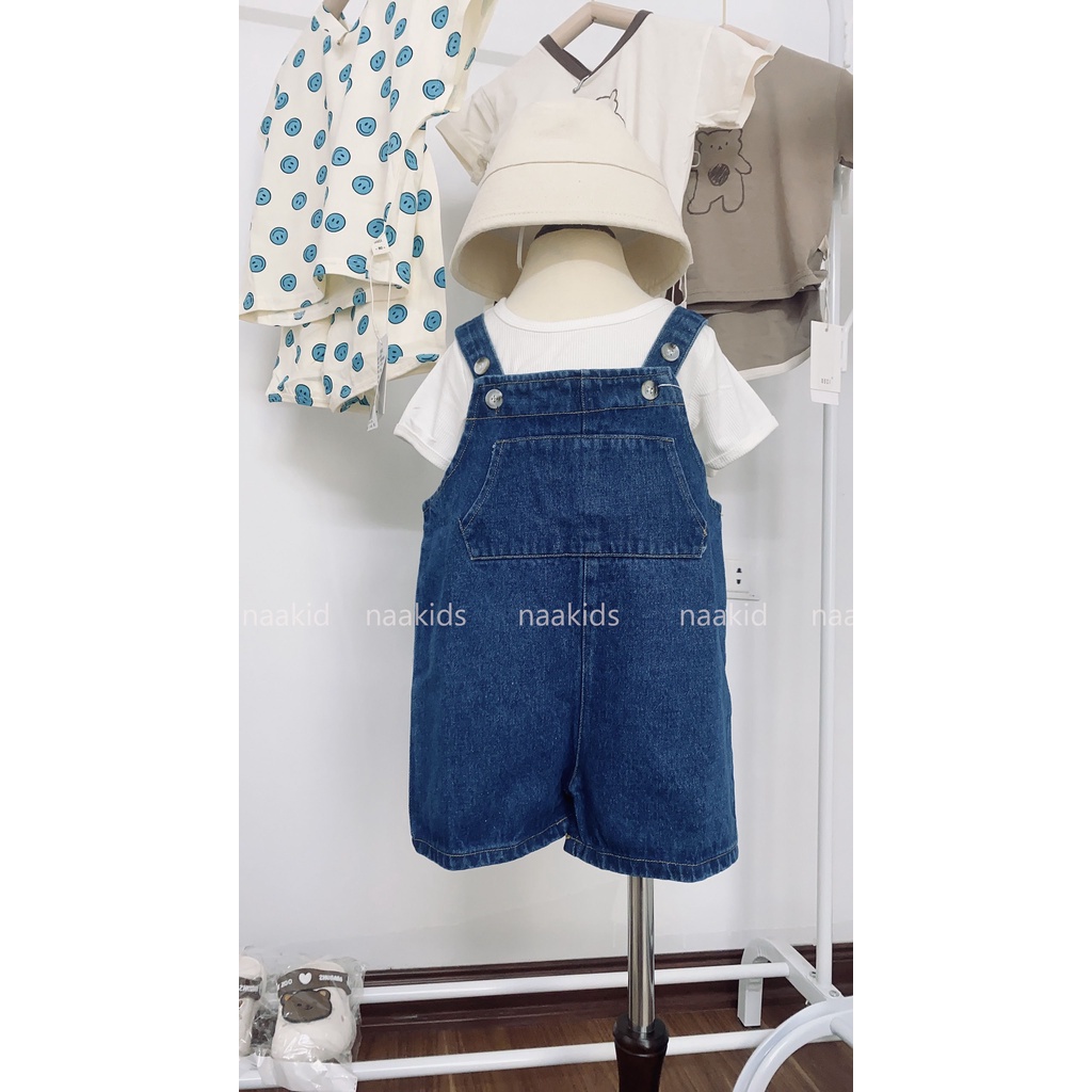 Yếm jeans cho bé , yếm bò đùi cho bé trai và bé gái hàng qccc , size 6-17kg