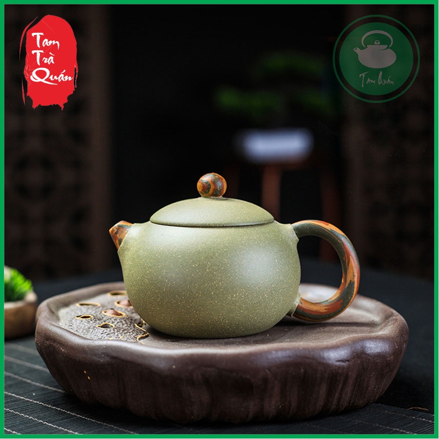 Ấm tử sa Nghi Hưng 220ml ( màu đậu xanh )