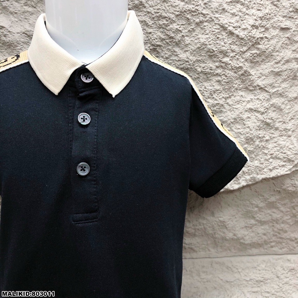 Áo phông polo Gucci viền vai bé trai
