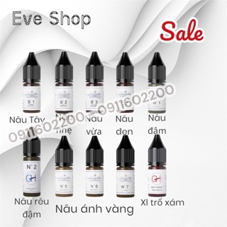 Mực GH Chuyên Kỹ Thuật HairStrokes Tạo Sợi Bằng Máy Kèm Phun Rải Hạt Chân Mày | Mực Phun Xăm  - DCPX Eve