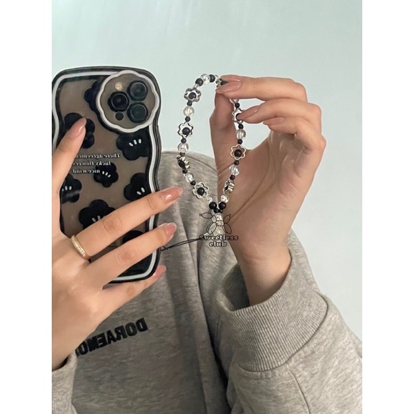 HEART-FLOWER KEY CHAINS - dây đeo điện thoại