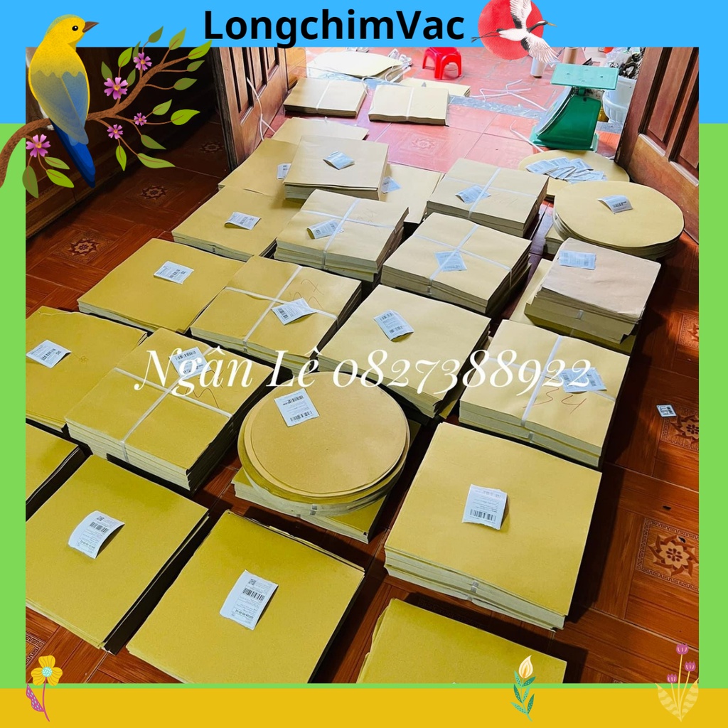 Giấy lót lồng chim, giấy lót chuồng vật nuôi, giấy đa năng kích thước theo yêu cầu, giấy lót lồng vuông