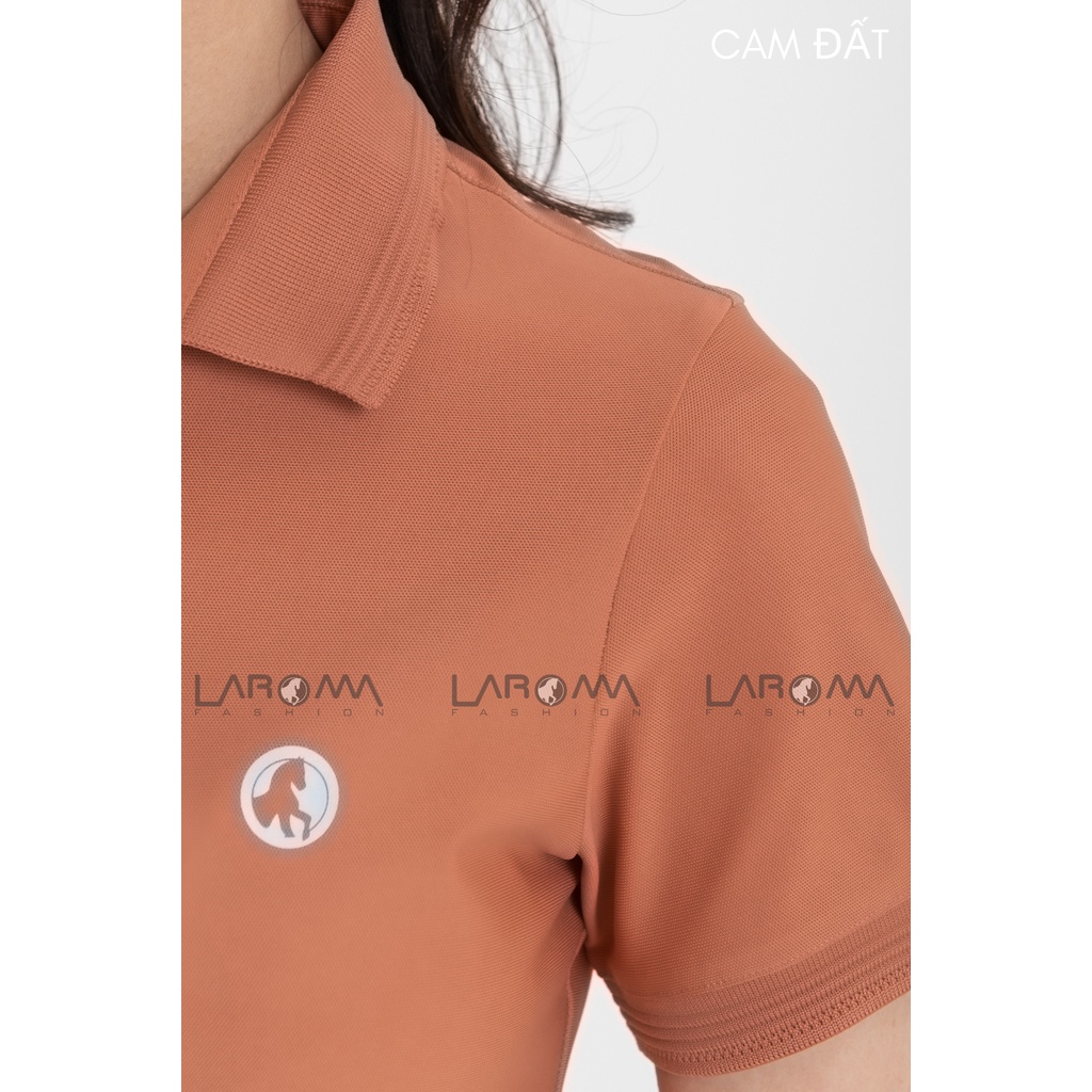 LAROMA Áo polo nữ basic trơn | Vải Coolmax làm mát