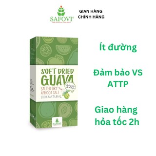 Ổi sấy dẻo lắc muối ô mai Safovi chua cay, thơm lừng vị ổi, siêu ngon - 100g/200g/500g | TRÁI CÂY SẤY SAFOVI