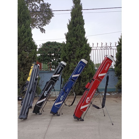 Bao đựng cần câu đơn đài 2 ngăn có chân chống, bao cần AISHANGYU