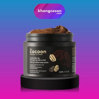 Tẩy Tế Bào Chết Cà Phê Đăk Lăk Cocoon Làm Sạch Da Chết Body Cơ Thể 200ml - Khongcoson