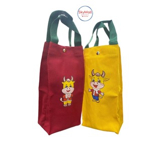Túi đựng ly giữ nhiệt , bình nước chống nước vải canvas 2 lớp
