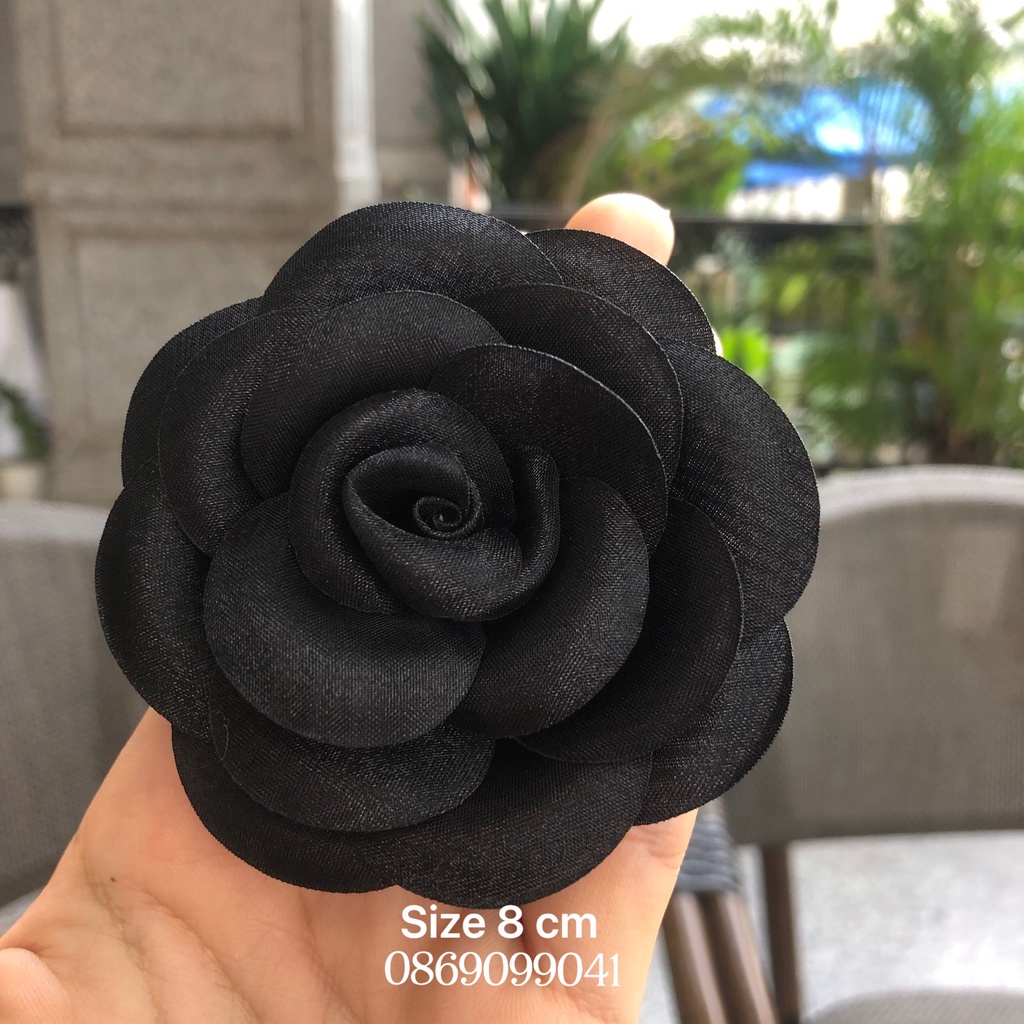 🌸Bông Hồng Cài Áo Handmade Đen Huyền Bí Dành Cho Khách Mạng Mộc🌸