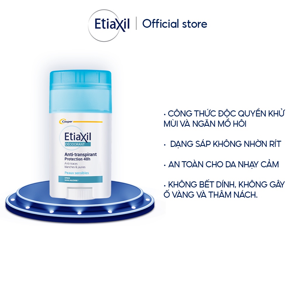 Sáp Khử Mùi Và Ngăn Mồ Hôi Khô Thoáng 48h Etiaxil 40ml