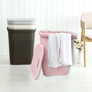 🧺 Giỏ Nhựa Đan PP Nguyên Sinh – Đựng Quần Áo/Đồ Dùng 🎀🇰🇷 Phong Cách Hàn Quốc Premium HOMIE STORE