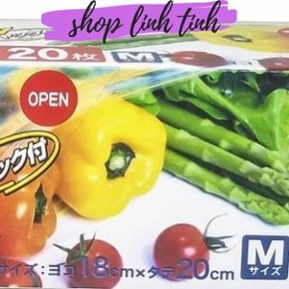 Túi zip bảo quản thực phẩm size 18 x 20 cm - linhtinhshop260