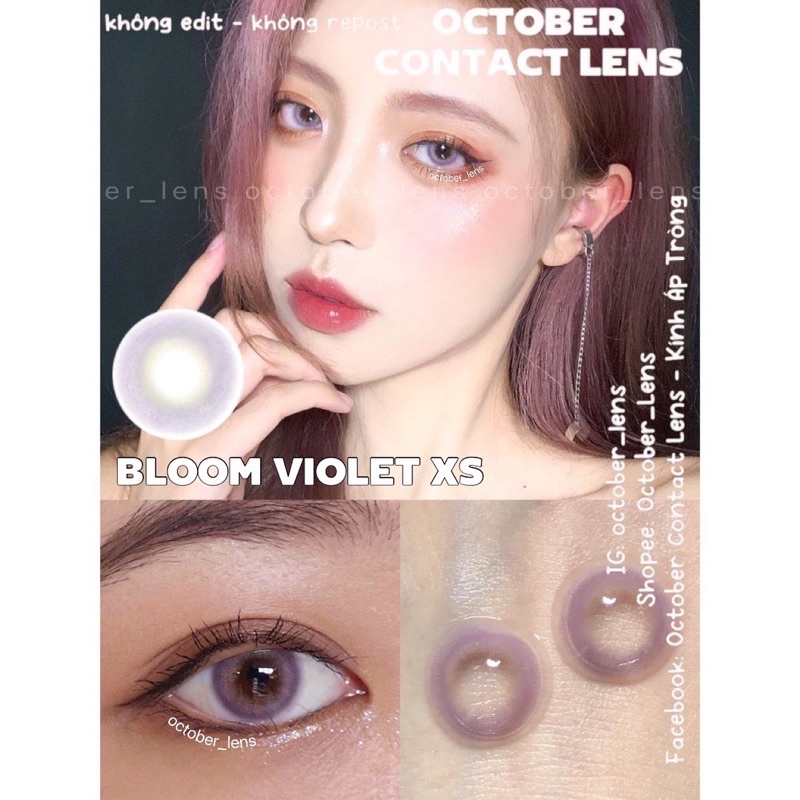 LENS MẪU BLOOM VIOLET SIZE XS CÓ ĐỘ KHÔNG GIÃN