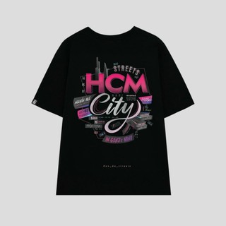 Áo thun tay lở LEVEL HCM Black