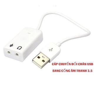 Dây Chuyển Đổi USB to Sound âm thanh 7.1 - Sound Dây