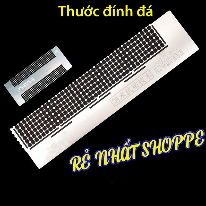 Thước A làm tranh đính Đá