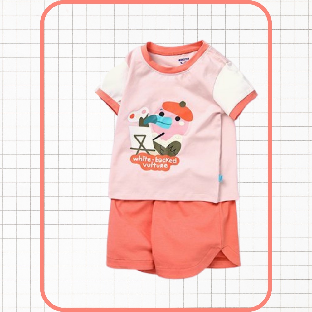 Bộ quần áo cộc tay cho bé Mompa 1 tuổi - 5 tuổi vải Actif thông thoáng mềm mát thấm hút co giãn 623